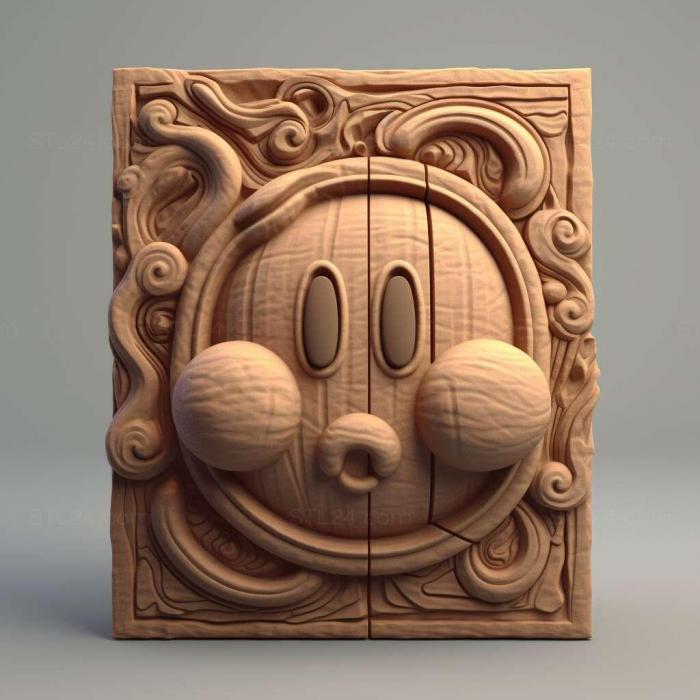 Characters (kirby 3d model 2, HERO_3942) 3D models for cnc